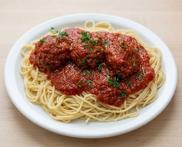 Pasta Meatballs.